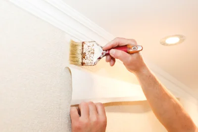 Pose de papier peint à Jouey — revêtements muraux et toiles de verre